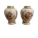 KPM - Вазы с путти фарфор XIX века Германия Porcelain Hand Painted Gilding Rococo 19th century г. - фото 1