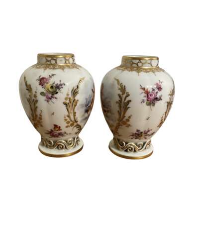 KPM - Vases Putti porcelaine du 19e si&egrave;cle Allemagne Porcelain Hand Painted Gilding Rococo 19th century - Foto 6