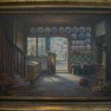 Int&eacute;rieur Johannes Harders (Allemand 1871-1950) oil painting realism Early 20th century - photo 1