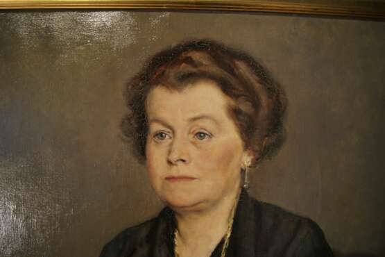 Portrait de femme noble par Benjamin A. Strasser (Autrichien 1888-1955) oil painting realism Early 20th century - photo 4