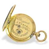Taschenuhr: Rarität, extrem seltene Gold/Emaille-Miniaturuhr, um 1830, signiert Breguet No.4561 - photo 2