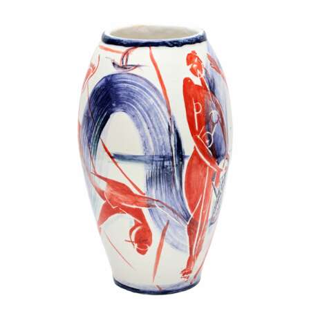 Author`s ceramic vase Dancing on the shore. Kalapyshina. 2019 year. Ceramics 21th century - photo 4