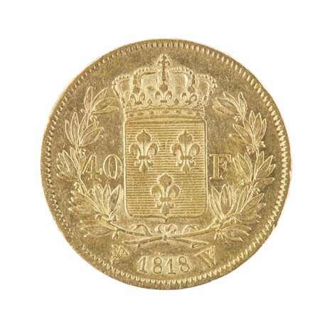 Pi&egrave;ce de 40 francs or Louis XVIII.France 1818. Gold Early 19th century - Foto 3