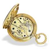 Taschenuhr: Rarität, extrem seltene Gold/Emaille-Miniaturuhr, um 1830, signiert Breguet No.4561 - Foto 4