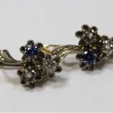 “ Earrings gold diamond sapphires ” - photo 1