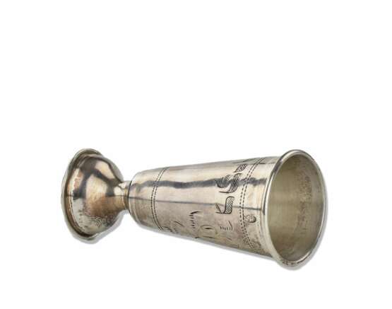 Silver glass for Kiddush. Kyiv 1908-1809 Silver 84 Judaica At the turn of 19th -20th century - photo 3