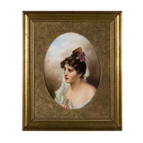 Porcelain plaque. Russia. Porcelain 20th century - photo 1