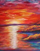 Fiery sunset Fiery sunset