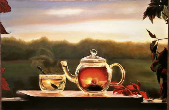 Вечерний чай Canvas Oil Realism Still life Оренбург 2024 - photo 1