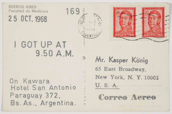 On Kawara. I Got up - фото 3