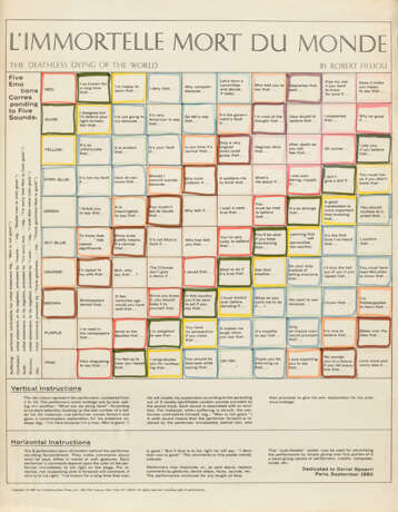 Robert Filliou. L´immortelle Mort Du Monde - photo 1