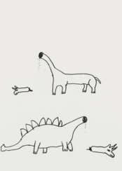 David Shrigley. Ohne Titel (Dinosaurs)