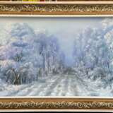 Картина № 277 м искуственный холст Huile sur toile Réalisme contemporain Paysage d'hiver 2024 - photo 1