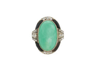 Jade-Diamant-Ring