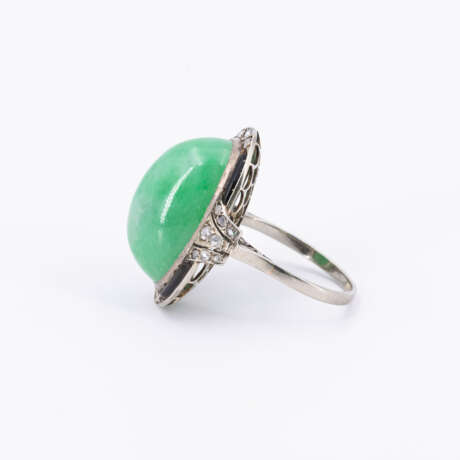 Jade-Diamant-Ring - Foto 2