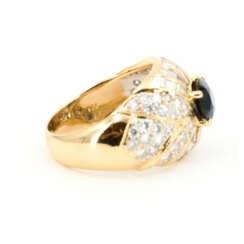 Saphir-Diamant-Ring