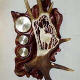 “Clock barometer ...” Horn Bone carving Animalistic 2005 г. - photo 2