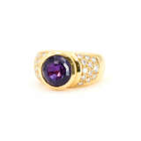 Amethyst-Diamant-Ring - Foto 1