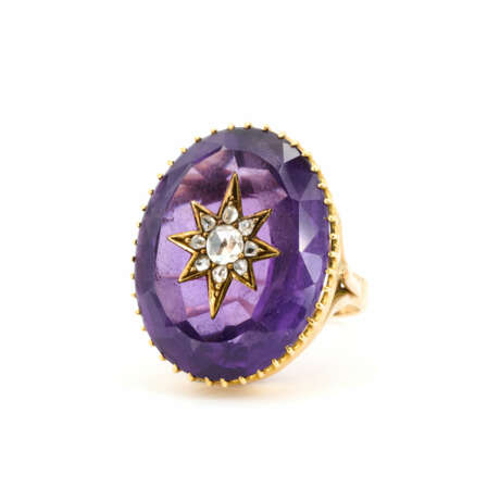 Amethyst-Diamant-Ring - photo 1