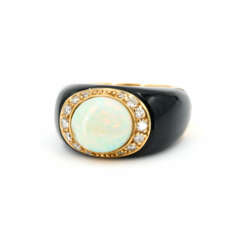 Opal-Diamant-Ring