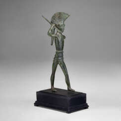 AN ETRUSCAN BRONZE WARRIOR