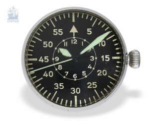 Armbanduhr: außergewöhnliche Flieger-Beobachtungsuhr Laco Durowe 1942, inklusive Flugbuch des Besitzers von 1942