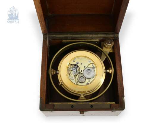 Marinechronometer: extrem seltenes Omega “Chronometre de Bord”, Werk Nr. 5783186, Geh. Nr. 5896614, Cal. 47.7, circa 1919 - Foto 2