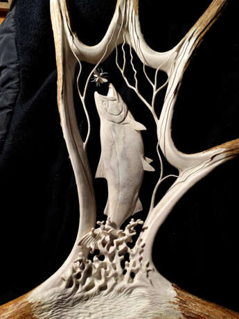 Сёмга Horn Bone carving Animalistic 2013 г. - photo 1