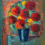 Berlant, Anthony (1941 New York, Amerikanischer Künstler) "Blumenstilleben"; Öl/ Lw., rückseitig auf Lw. bez., 61x50 cm, Rahmen - Foto 1