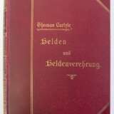 Buch mit Original-Litho von Heinrich Vogeler (Exlibris von Otto E. H. Blendermann), 11,2x7,7 cm, Buch "Helden und Heldenverehrung" von Thomas Carlyle - photo 1