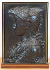 Relief &amp;quot;Perseus&amp;quot;, Metall, im Rahmen, 51x36 cm