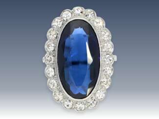 Ring: ausgesprochen schöner antiker Diamantring, vermutlich 30er Jahre