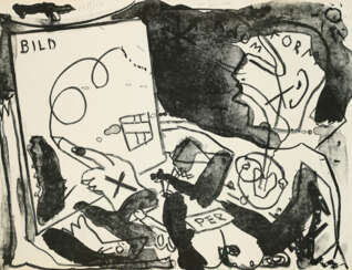 A.R. Penck. Ohne Titel (Bild Raum Form Körper)