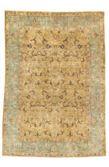 A SILK AND METAL-THREAD KOUM KAPI RUG