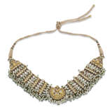 A GEM AND PEARL-SET ENAMELLED GOLD CHOKER - фото 1