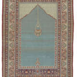 A SILK TABRIZ PRAYER RUG - Foto 5