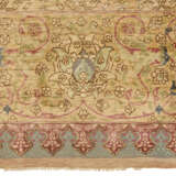 A SILK AND METAL-THREAD KOUM KAPI PRAYER RUG - фото 4