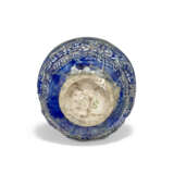 A COBALT-BLUE MOULDED NISHAPUR POTTERY BOWL - фото 4