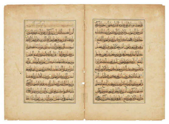 A LARGE QUR`AN BIFOLIO - фото 1