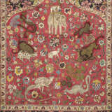 A SILK AND METAL-THREAD KOUM KAPI PRAYER RUG - фото 4