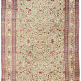 A SILK AND METAL-THREAD TABRIZ CARPET - photo 1