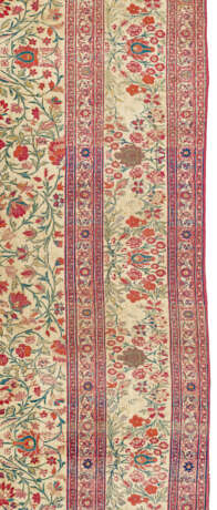 A SILK AND METAL-THREAD TABRIZ CARPET - photo 4