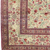 A SILK AND METAL-THREAD TABRIZ CARPET - photo 5