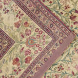 A SILK AND METAL-THREAD TABRIZ CARPET - photo 8