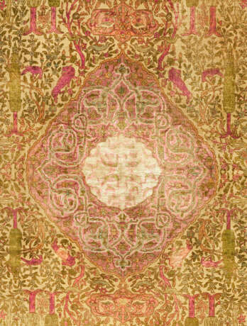 A SILK AND METAL-THREAD KOUM KAPI `PARADISE` RUG - фото 2