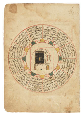 A WORLD MAP AND A SCHEMATIC DIAGRAM OF MECCA FROM THE KHARIDAT AL-AJA`IB OF IBN AL-WARDI (D.1348-9) - фото 3