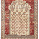 A SILK TABRIZ PRAYER RUG - фото 1