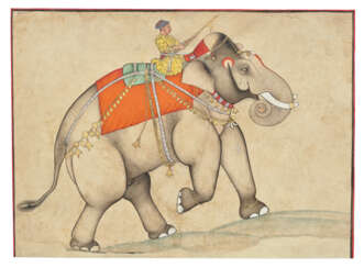 A ROYAL ELEPHANT AND HIS MAHOUT