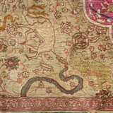 A SILK AND METAL-THREAD KOUM KAPI RUG - фото 3