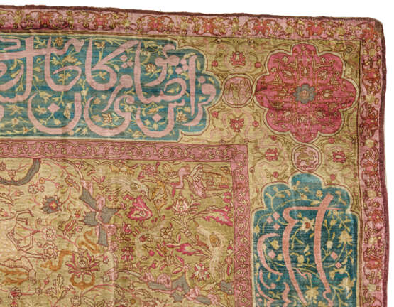 A SILK AND METAL-THREAD KOUM KAPI RUG - фото 4